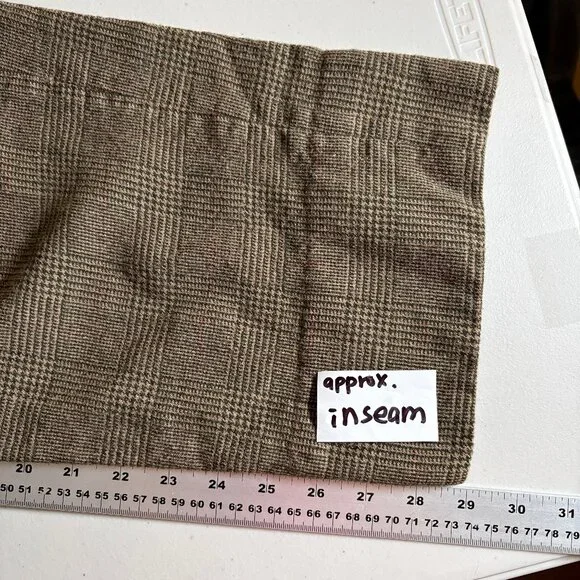 Polo Ralph Lauren Vintage Plaid Wool Made In Japan Trousers Pants Men's Sz 31*29 - Picture 8 of 10